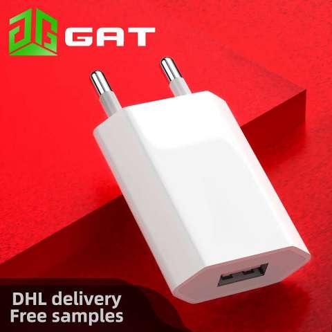 5V 1A European standard mobile phone charger CE GS RoHS certified  USB charger EU portable travel charger